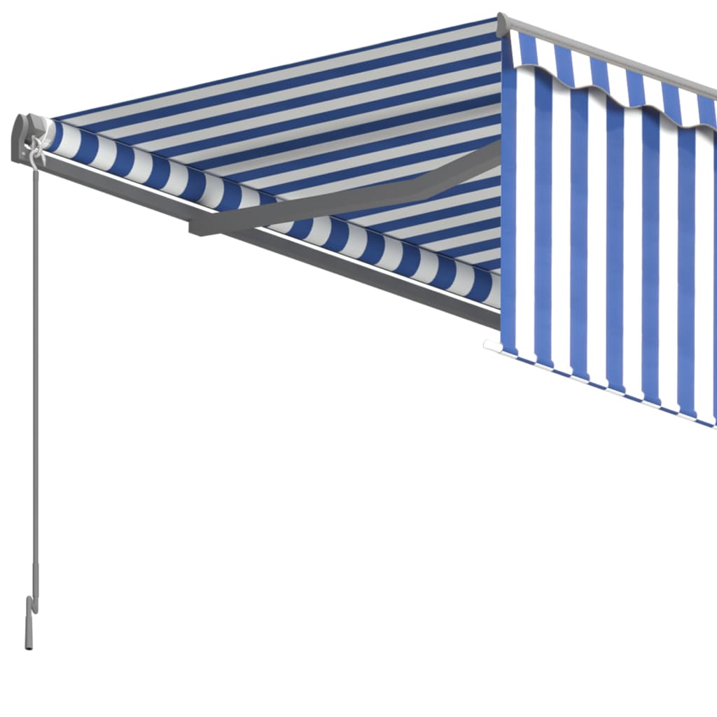 Markise Manuell Einziehbar mit Rollo 3x2,5 m Creme