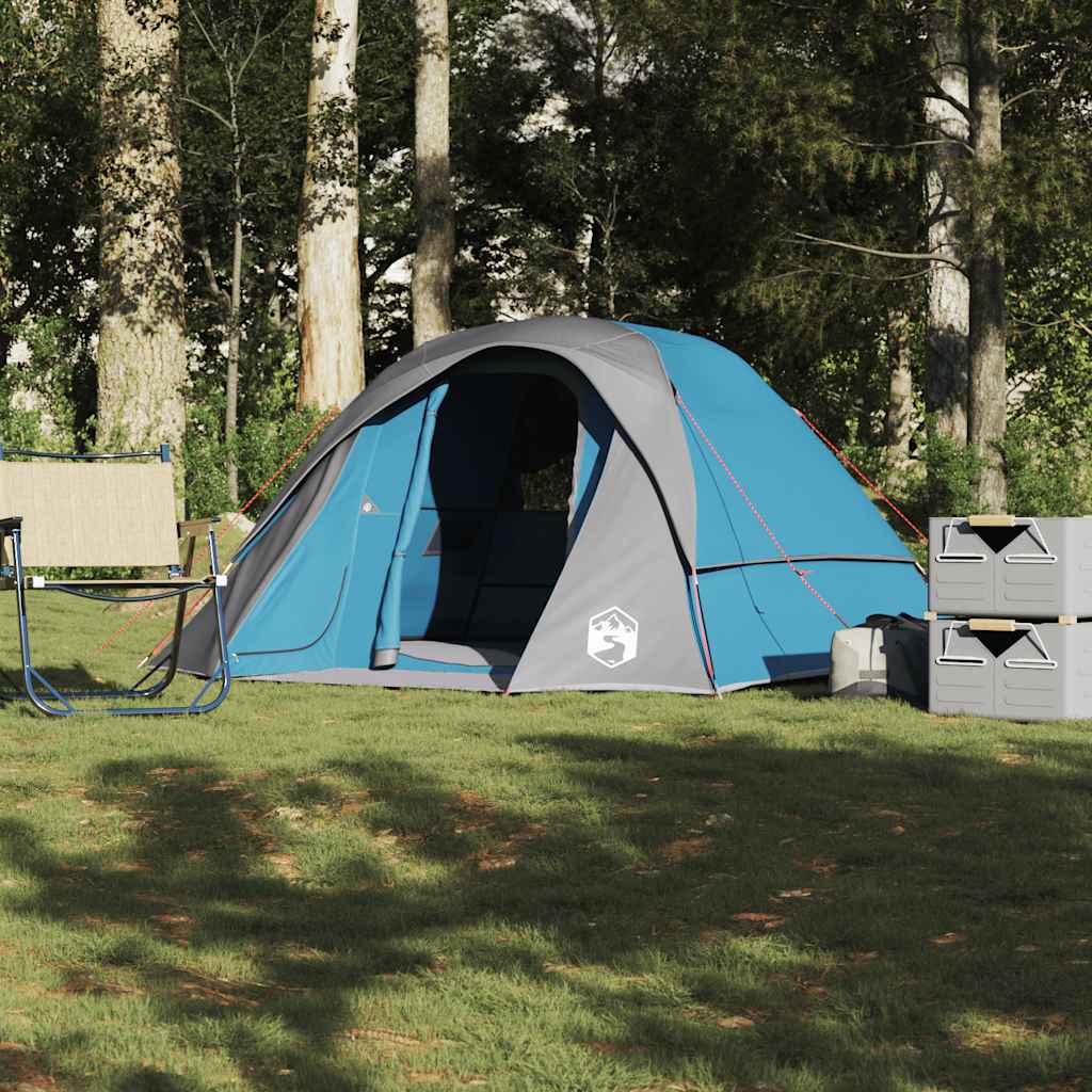 Campingzelt 4 Personen Grün Wasserdicht