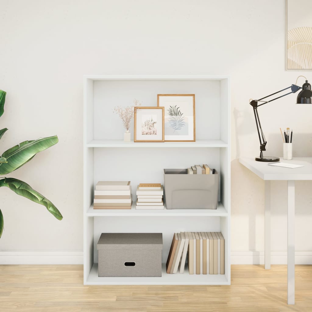 Bücherregal Weiß 80x30x189 cm Holzwerkstoff
