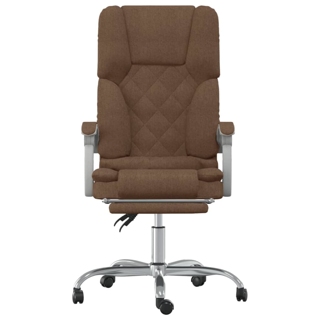 Bürostuhl mit Massagefunktion Taupe Stoff