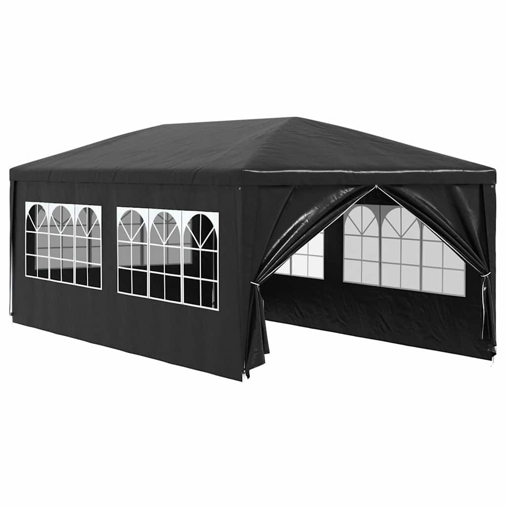 Party-Zelt 400 x 300 x 255 cm Rot PE und Stahl