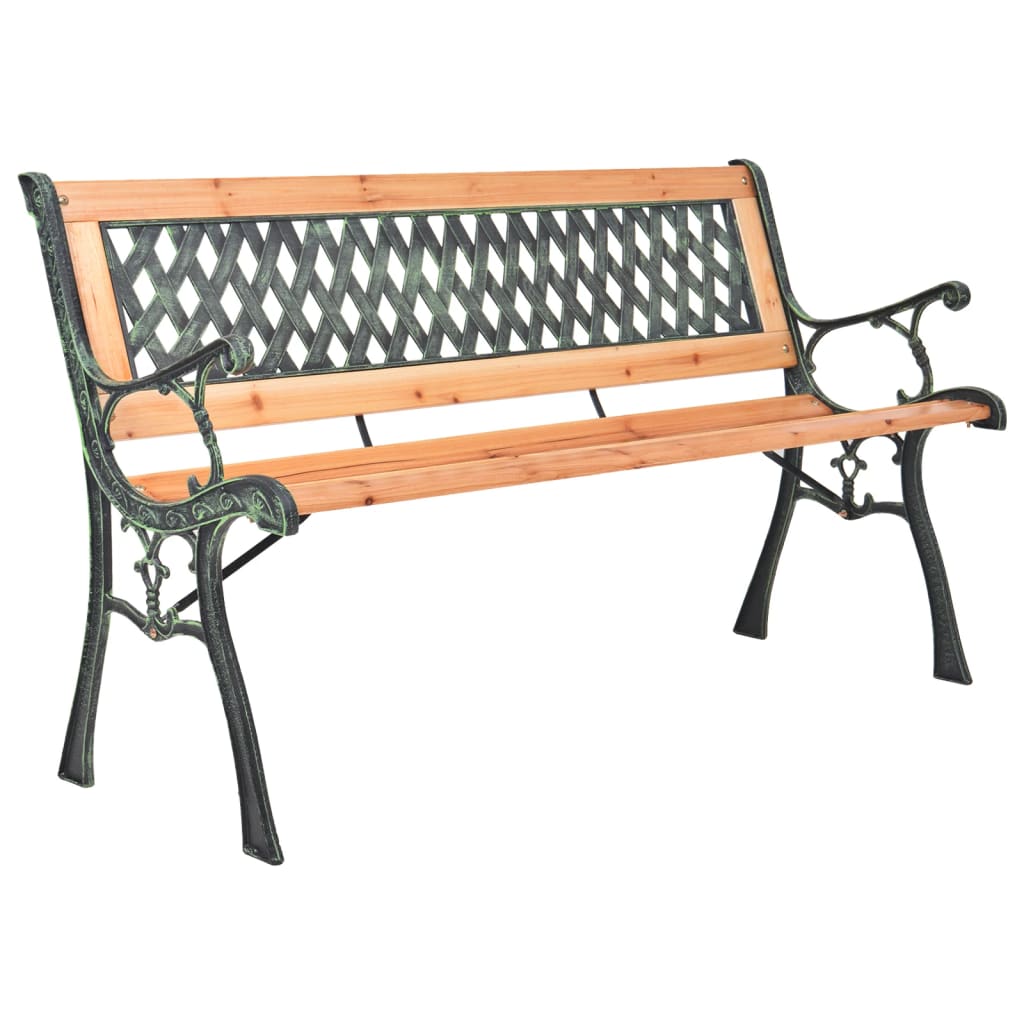 Gartenbank 122 cm Massivholz Tanne