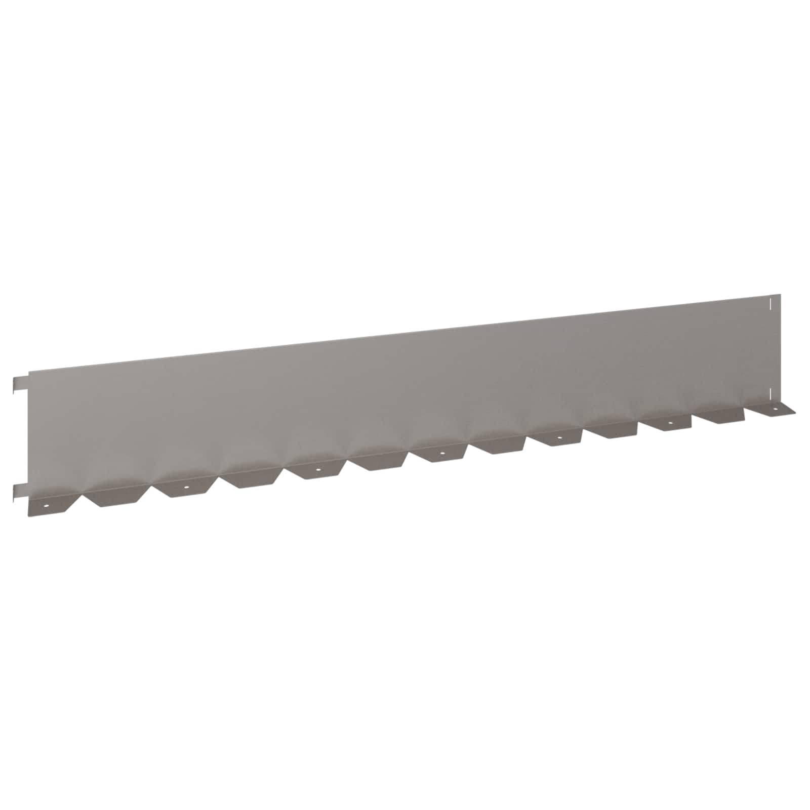 Raseneinfassung 10 pcs 102 x 4 x 4 cm Stahl Schwarz