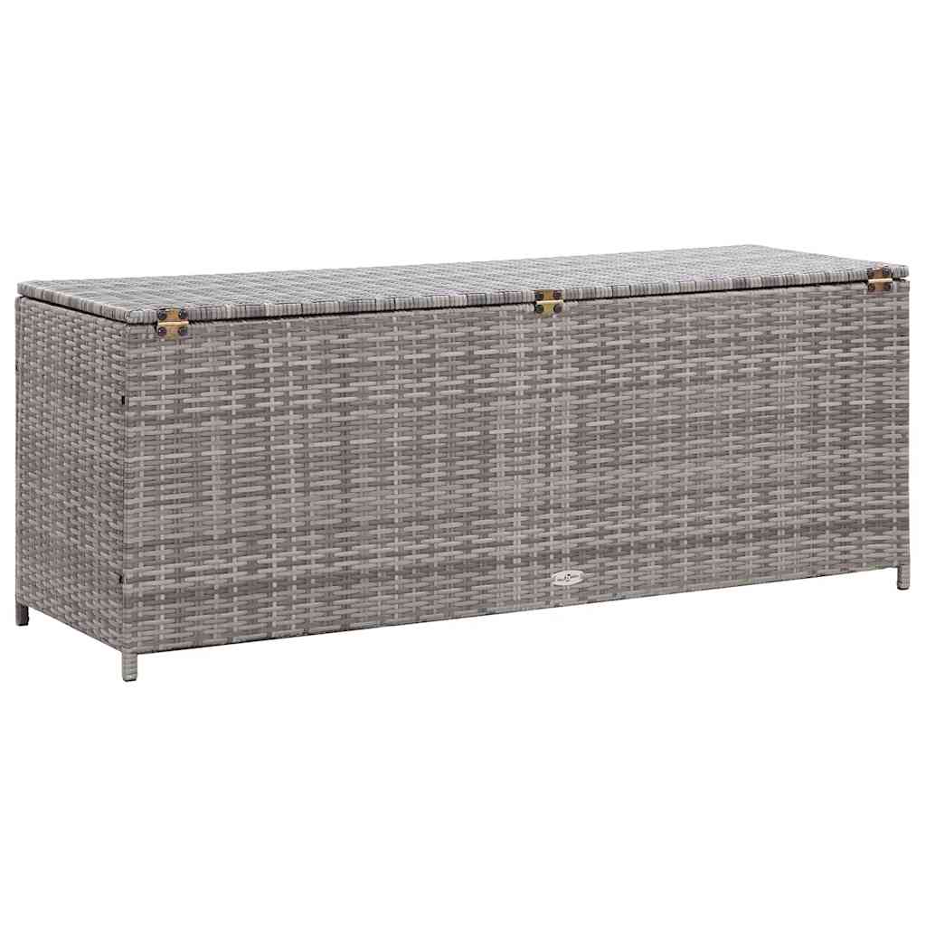 Garden-Auflagenbox Schwarz 150x50x60 cm Poly Rattan