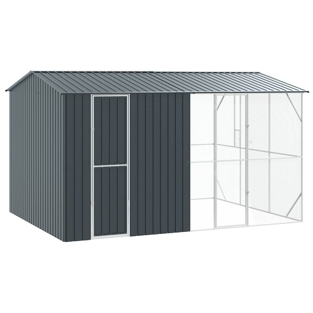 Vogelkäfig Anthrazit 422 x 103 x 142 cm Verzinkter Stahl