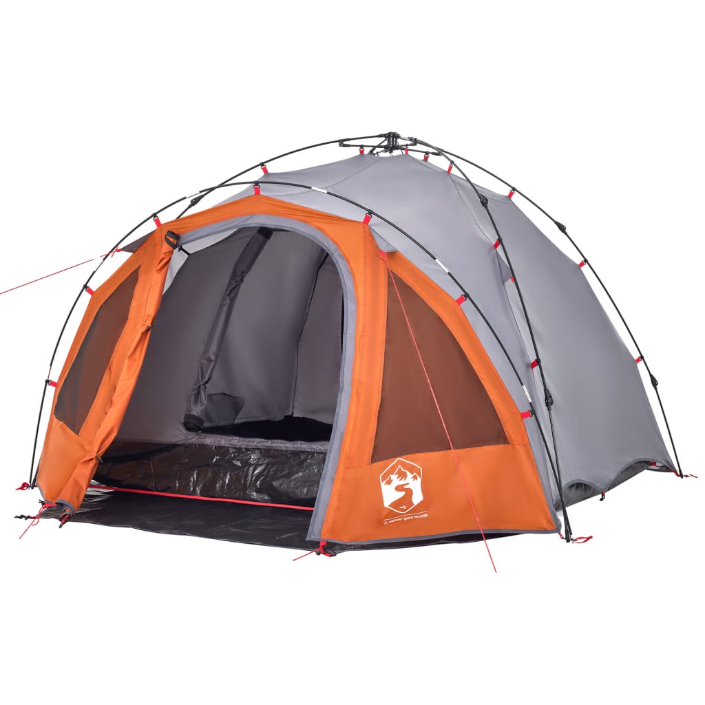 Kuppel-Campingzelt 3 Personen Grün Quick Release