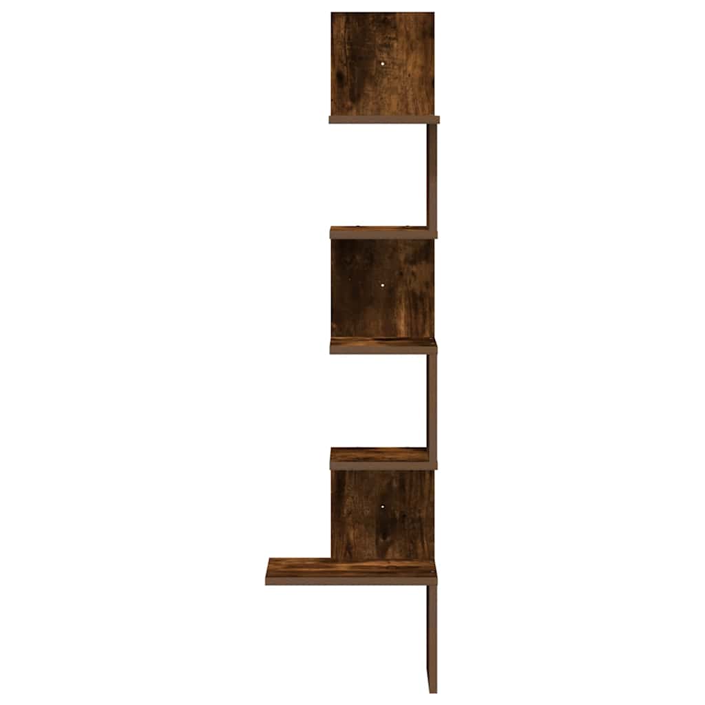 Wand-Eckregal Weiß 20x20x127,5 cm Holzwerkstoff