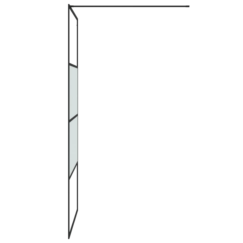 Duschwand für Begehbare Dusche mit Klarem ESG Glas 80x195 cm