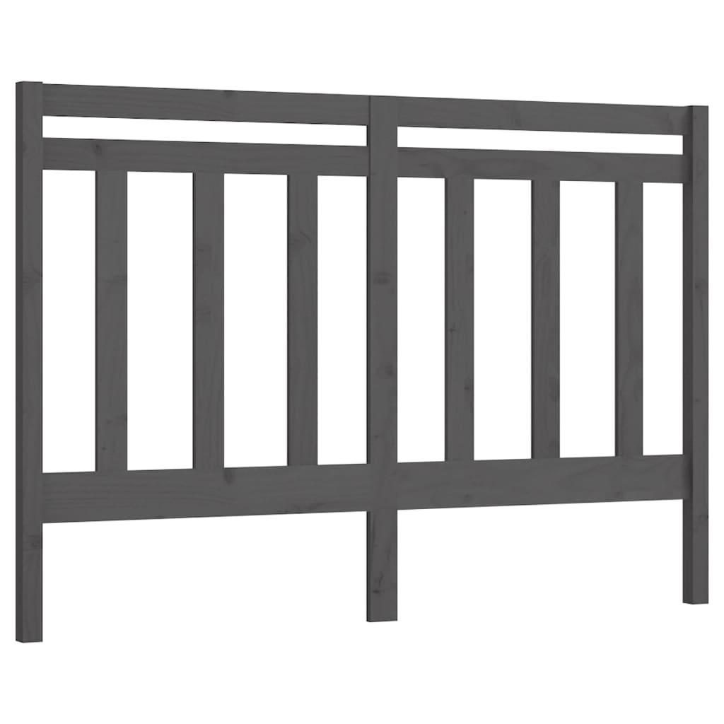 Kopfteil Grau 81x4x100 cm Massivholz Kiefer