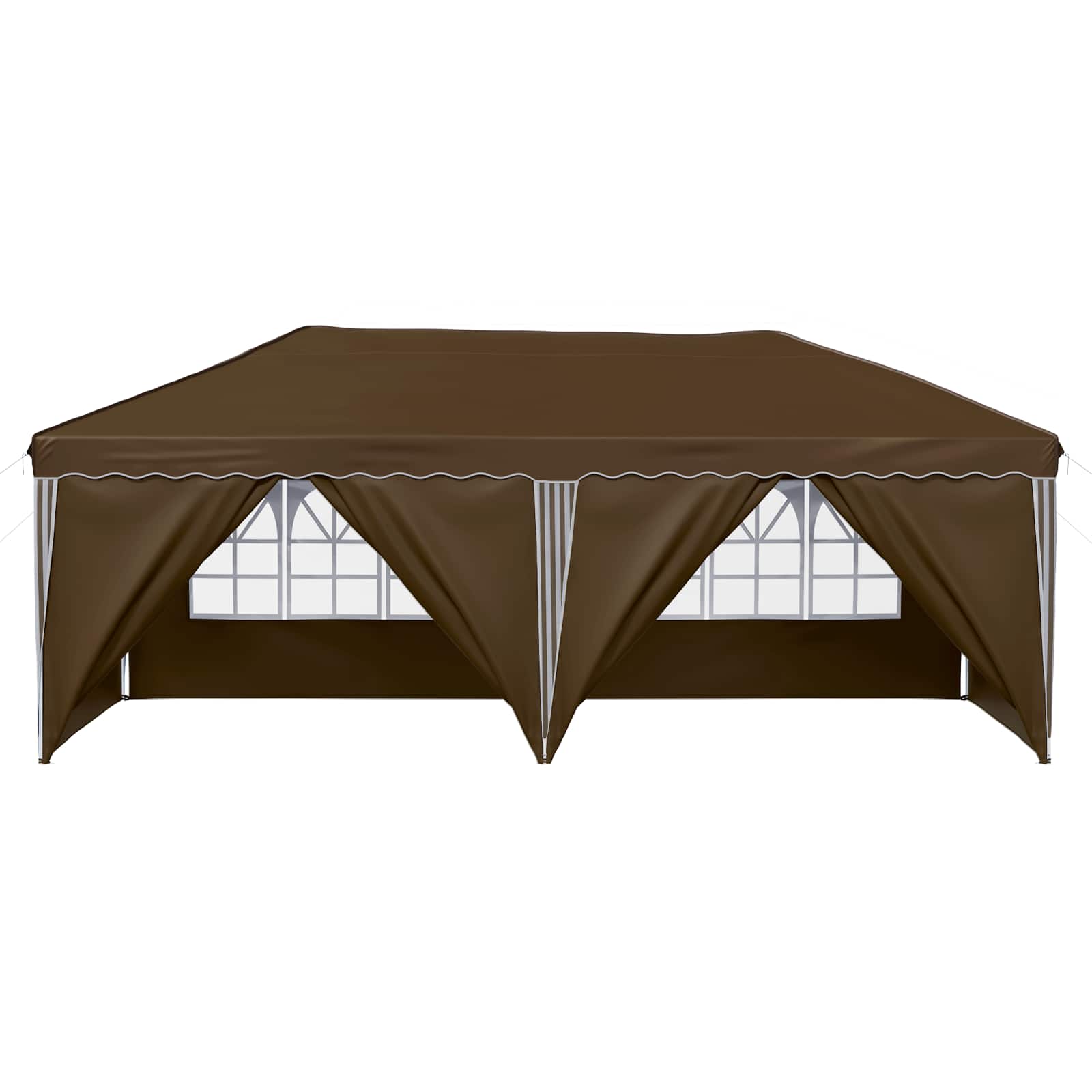 Pop-up Partyzelt 575 x 290 x 245 cm Creme