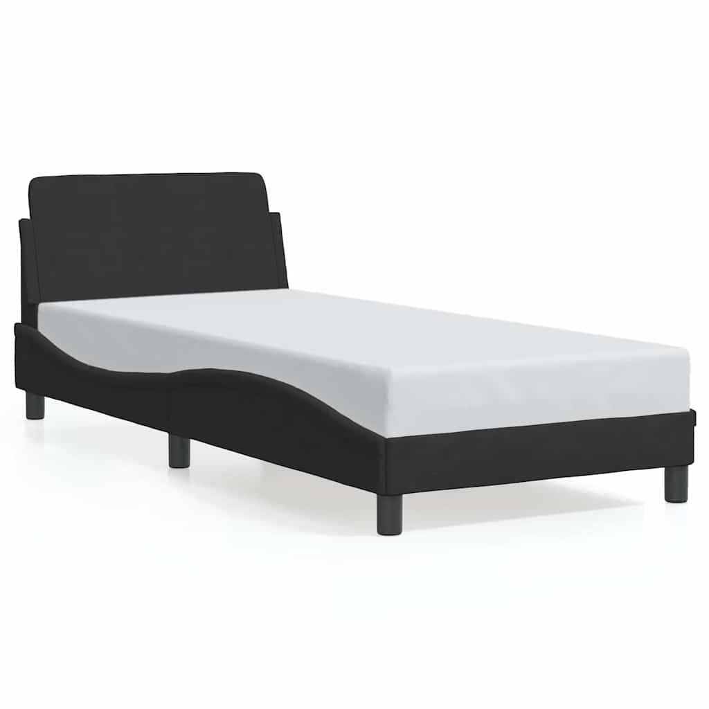Bettgestell Dover Dunkelgrau 90x190 cm Samt
