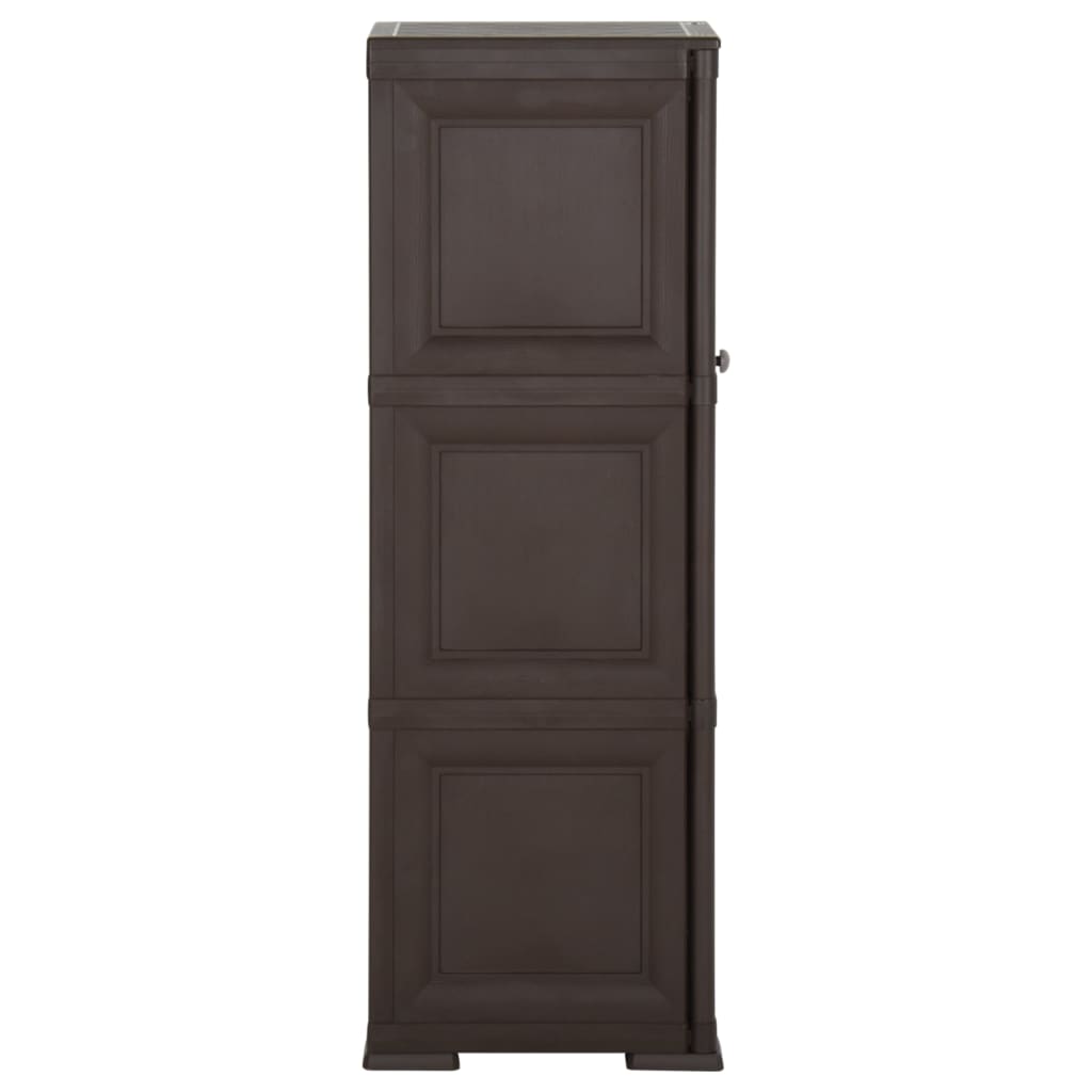 Kunststoffschrank 79x43x125 cm Holzdesign Vanilleeis