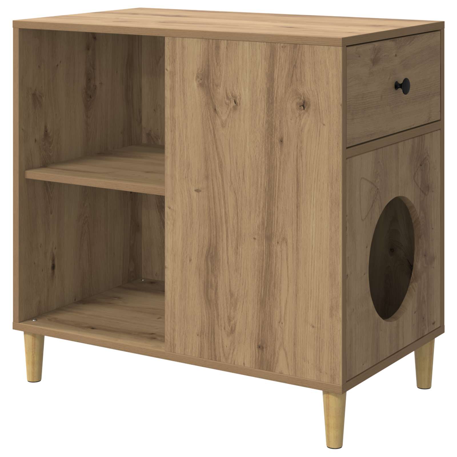 Katzenhaus Weiß 72 x 42,5 x 70 cm Holzwerkstoff