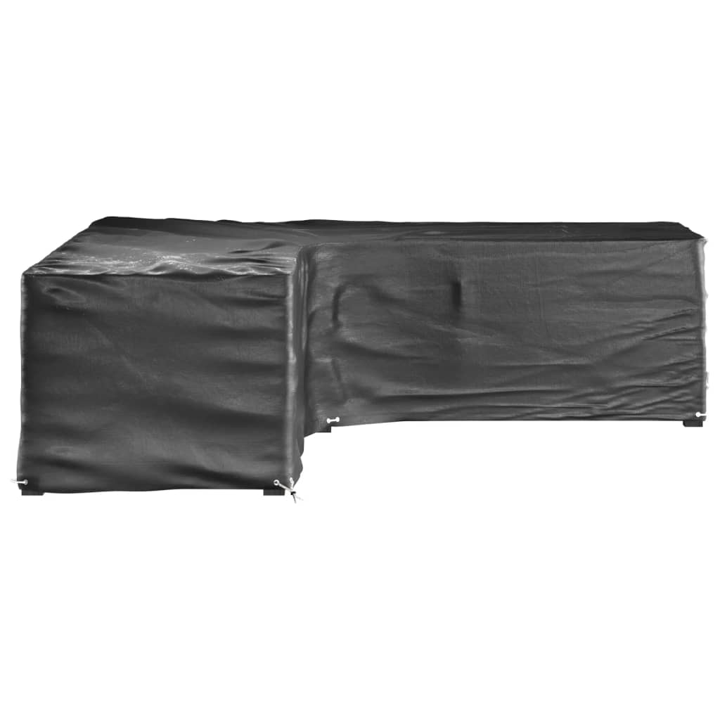 Gartenmöbel-Abdeckungen 2 Stk. L-Form 12 Ösen 250x250x90 cm