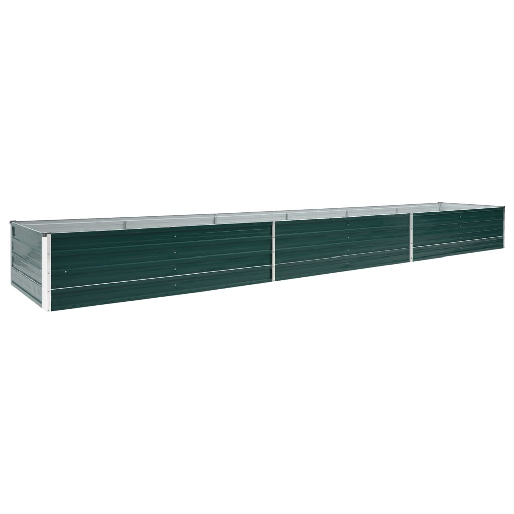 Garten-Hochbeet Verzinkter Stahl 240x80x77 cm Grün