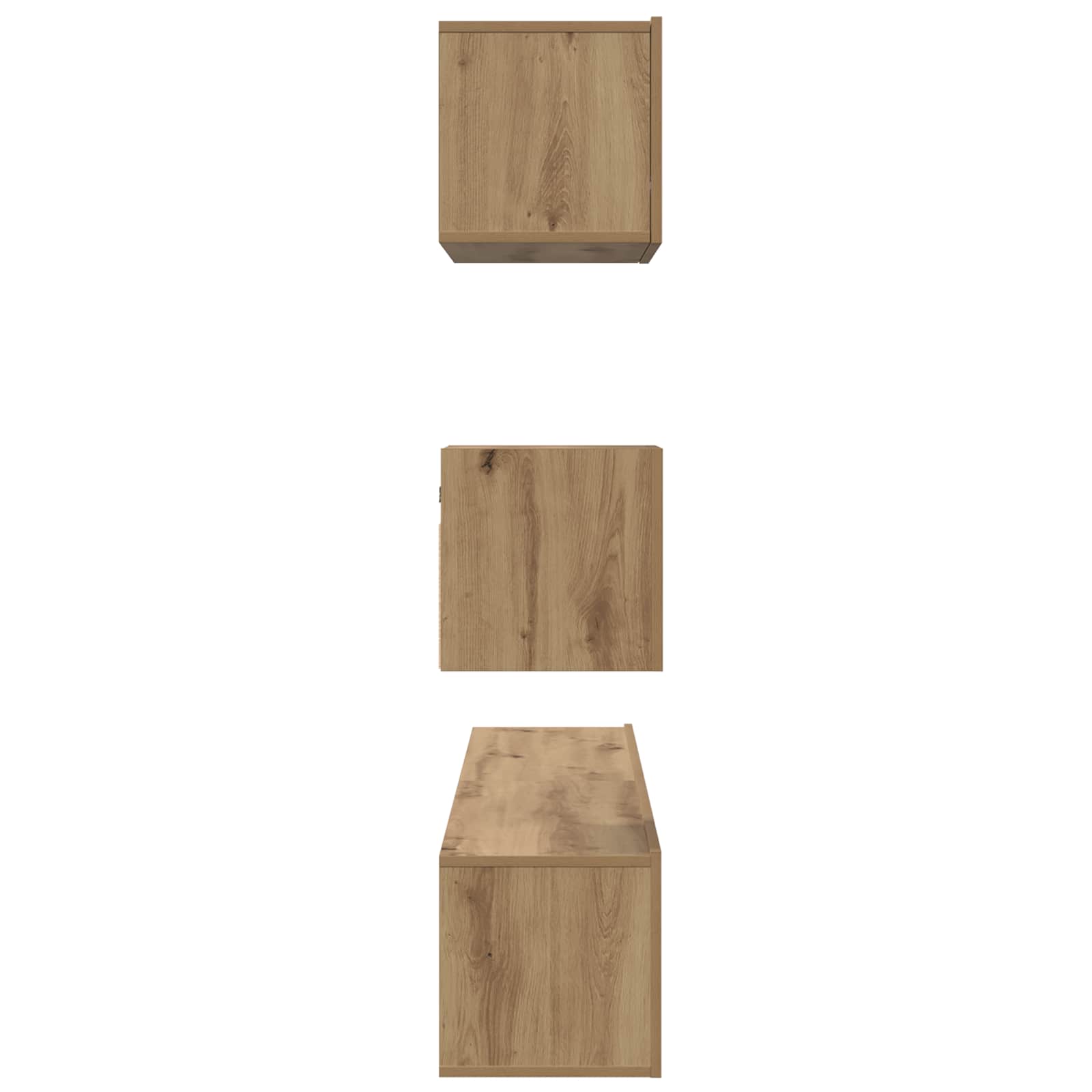 4-tlg. TV-Schrank-Set Sonoma-Eiche Holzwerkstoff
