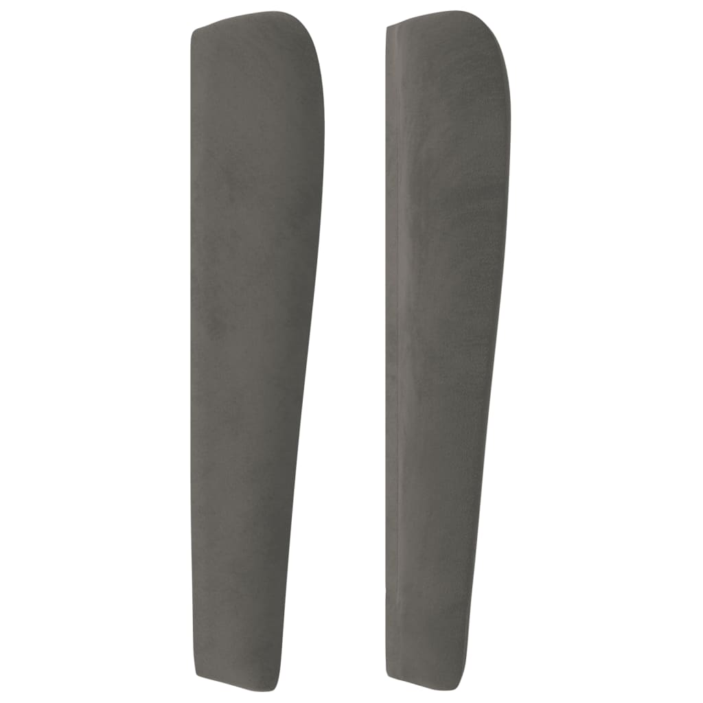 Kopfteil mit Ohren Dunkelblau 93x23x78/88 cm Samt