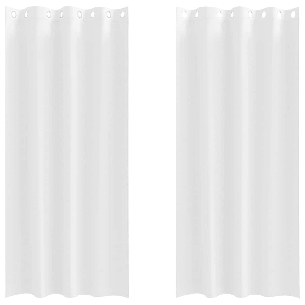 Verdunkelungs-Vorhänge mit Ringen 2 pcs Beige 140 x 140 cm