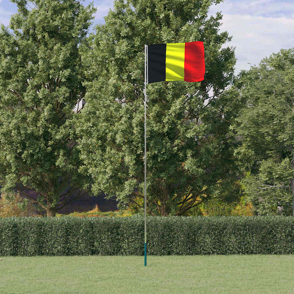 Fahnenmast Teilbar Silbern 6,08 m Aluminium