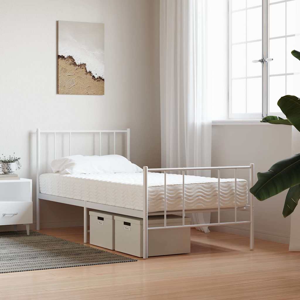 Schaumstoffmatratze Weiß 80x200 cm Härtegrad H2 H3