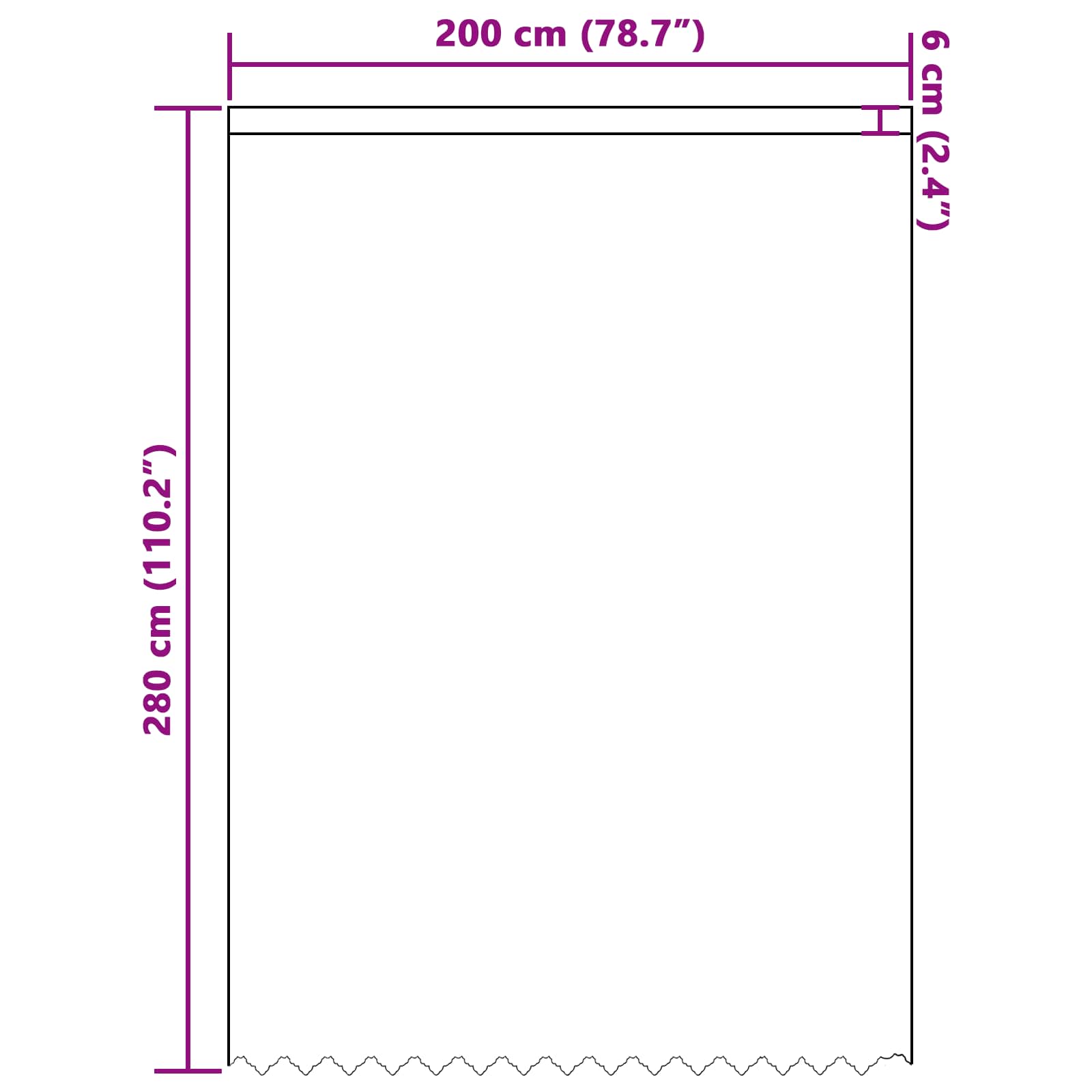 Spitzenvorhang mit Vorhängen Floral Weiß 80 x 150 cm Polyester