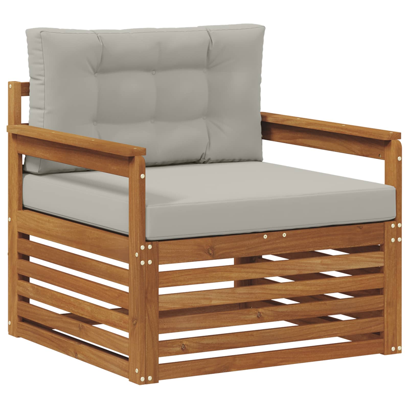 2 Stück Outdoor-Sofa Natur