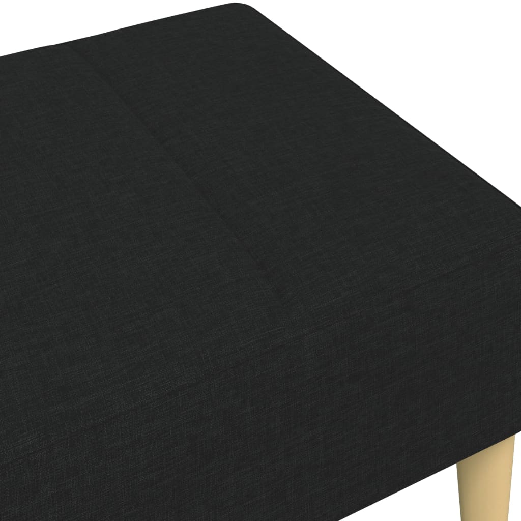 Fußhocker Hellgrau 77x55x31 cm Stoff