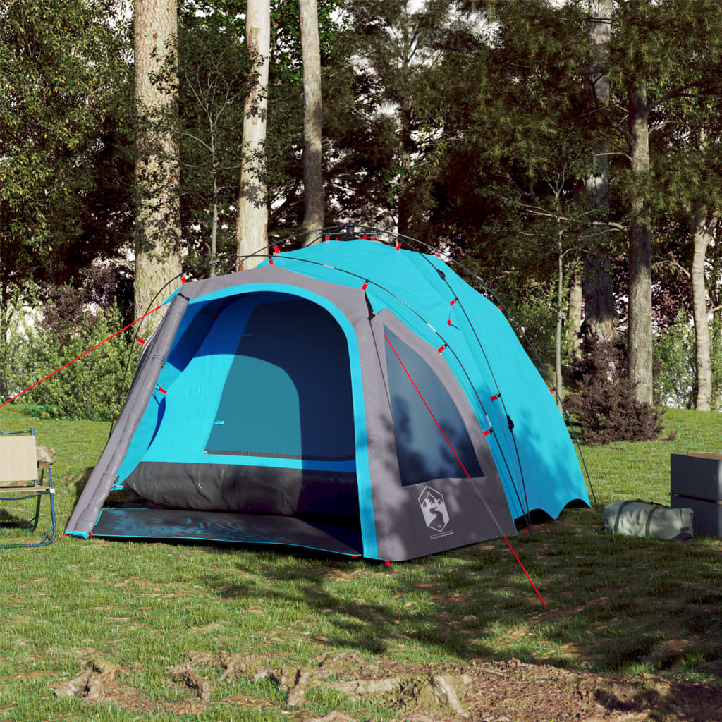 Kuppel-Campingzelt 3 Personen Grün Quick Release