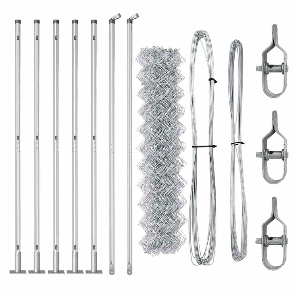 Outdoor Kettenglied-Zaun Erdfixierung 10 x 0,4 m Grün Netz