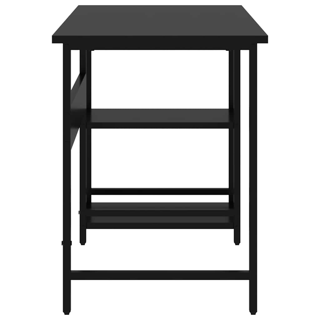 Computertisch Weiß 105x50x72 cm MDF und Metall