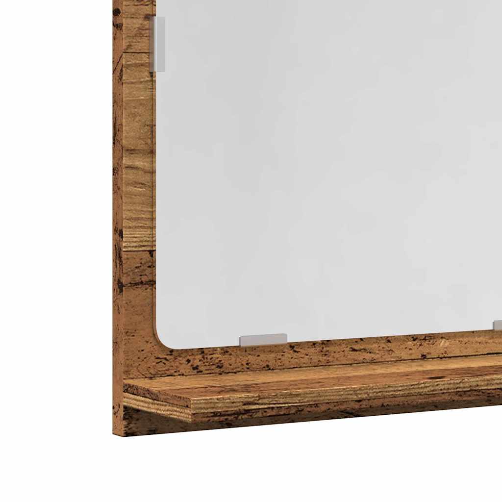 Badspiegel Weiß 40x10,5x37 cm Holzwerkstoff