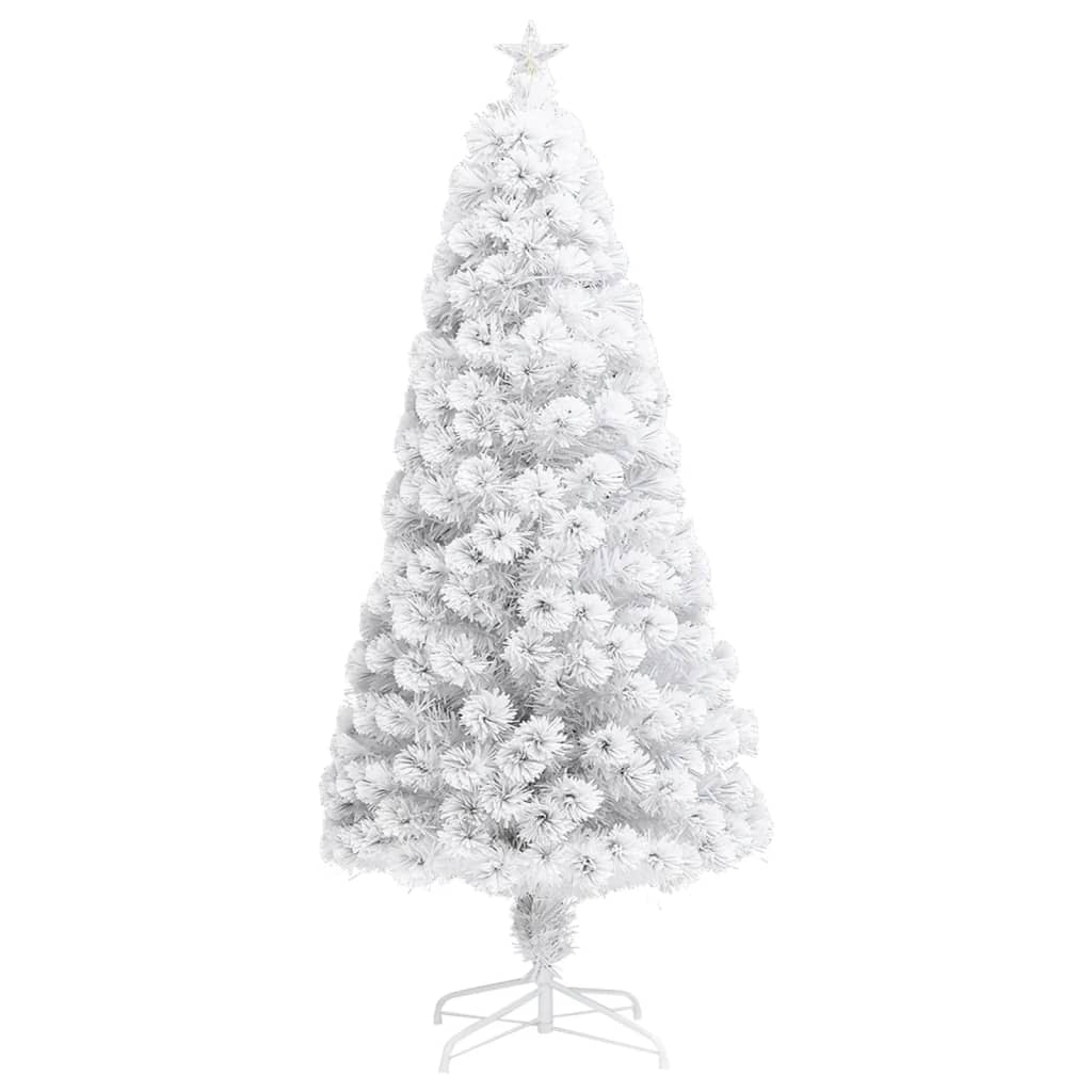Vorbeleuchteter Weihnachtsbaum mit Ständer und LED 150 cm Glasfaser