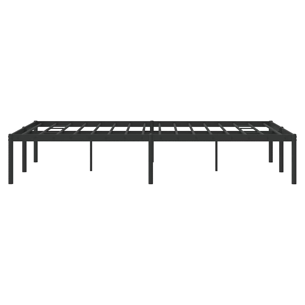 Bettgestell Metall Schwarz 75x190 cm