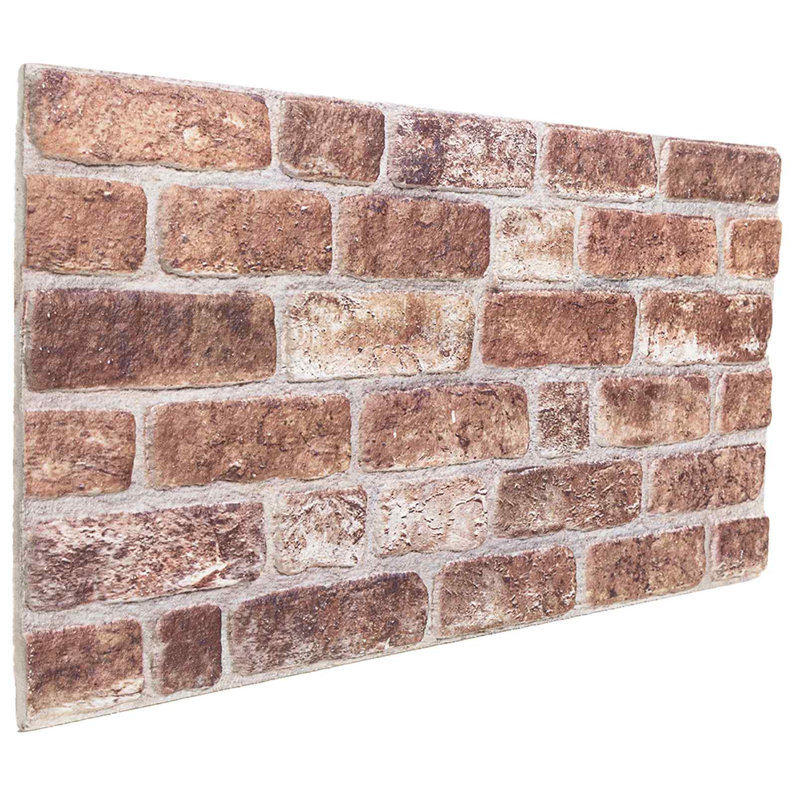Wandpaneele 10 pcs Ziegel 100 x 50 cm EPS-Schaum
