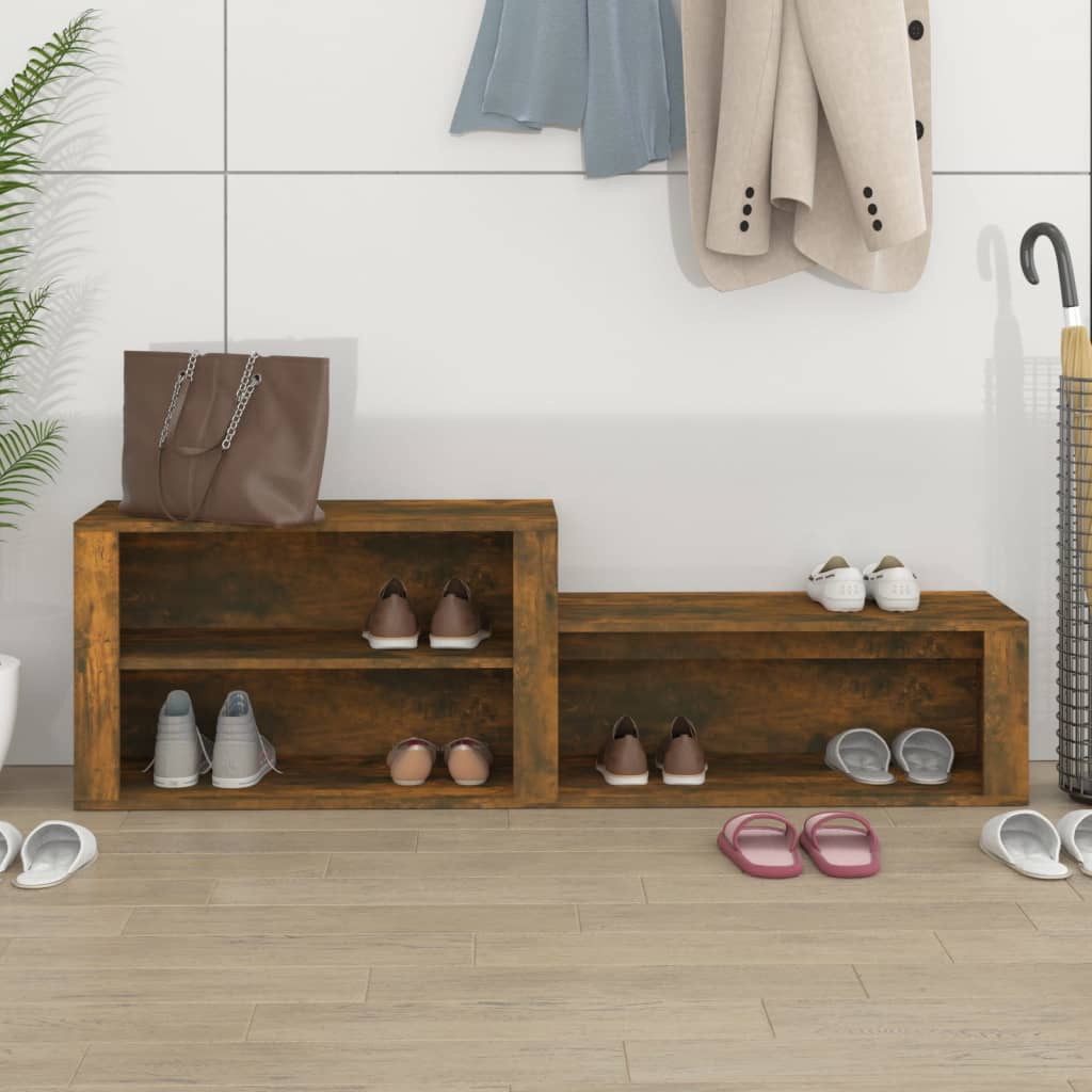 Schuhschrank Weiß 150x35x45 cm Holzwerkstoff