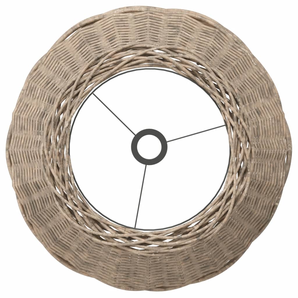 Lampenschirm Weiß Ø15x12 cm Korbweide
