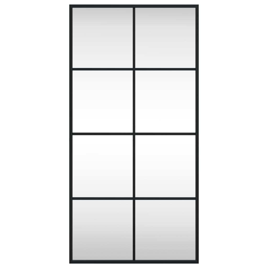 Wandspiegel Schwarz 60x40 cm Metall