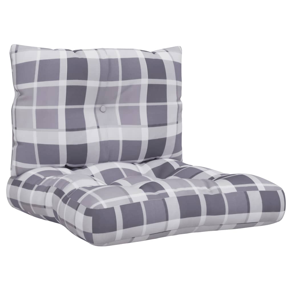 Palettenkissen 3-tlg. Taupe Stoff