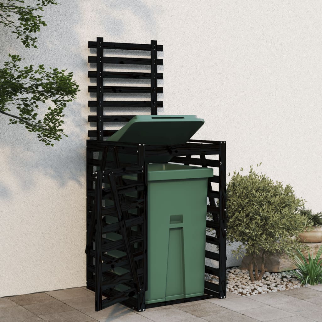 Mülltonnenbox 84x90x128,5 cm Massivholz Kiefer