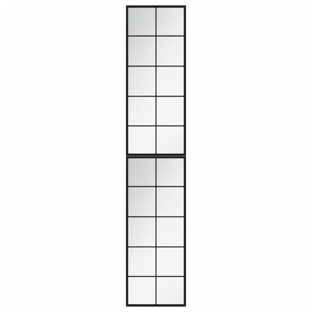 Wandspiegel Schwarz 60x40 cm Metall