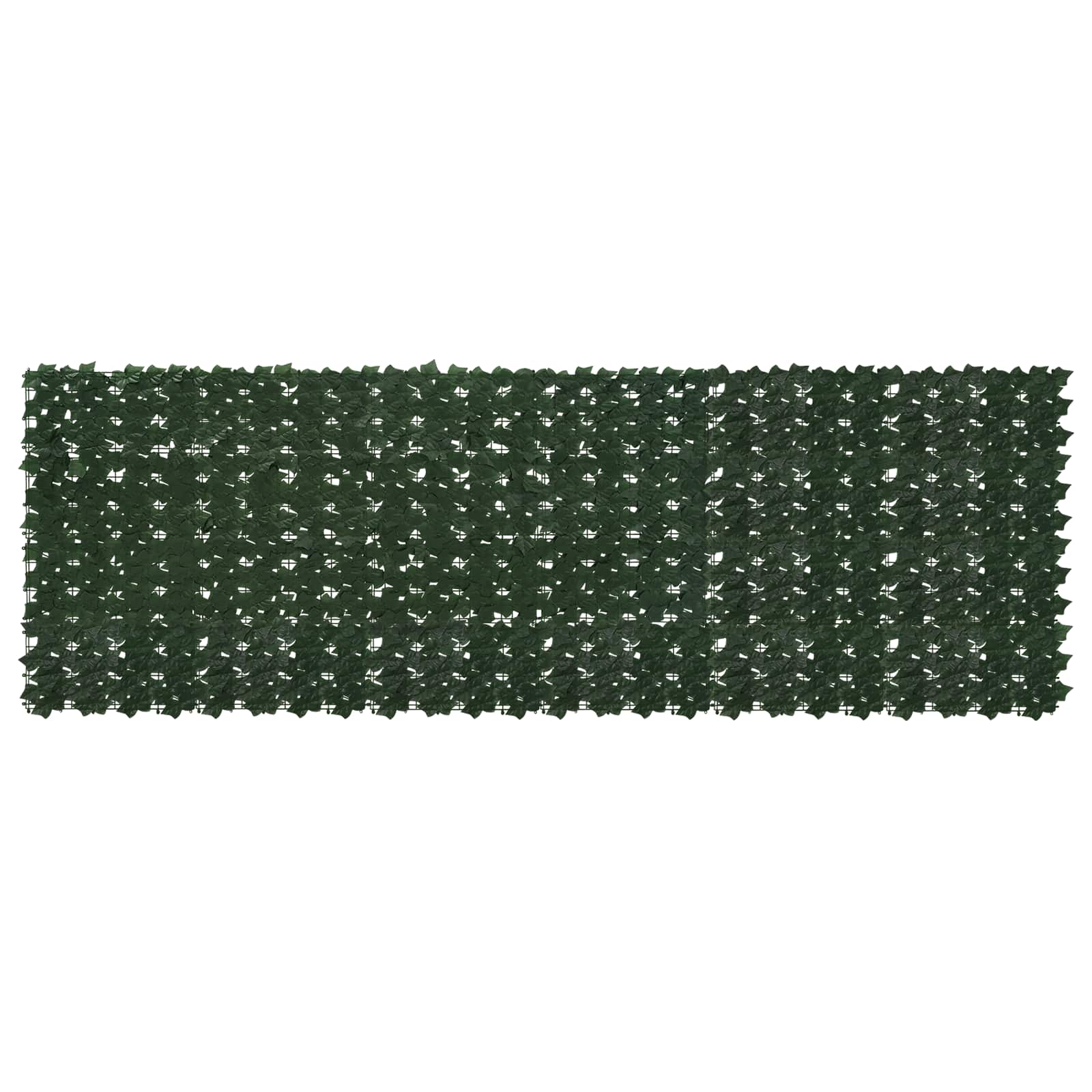 Balkon-Sichtschutz mit Dunkelgrünen Blättern 300x75 cm