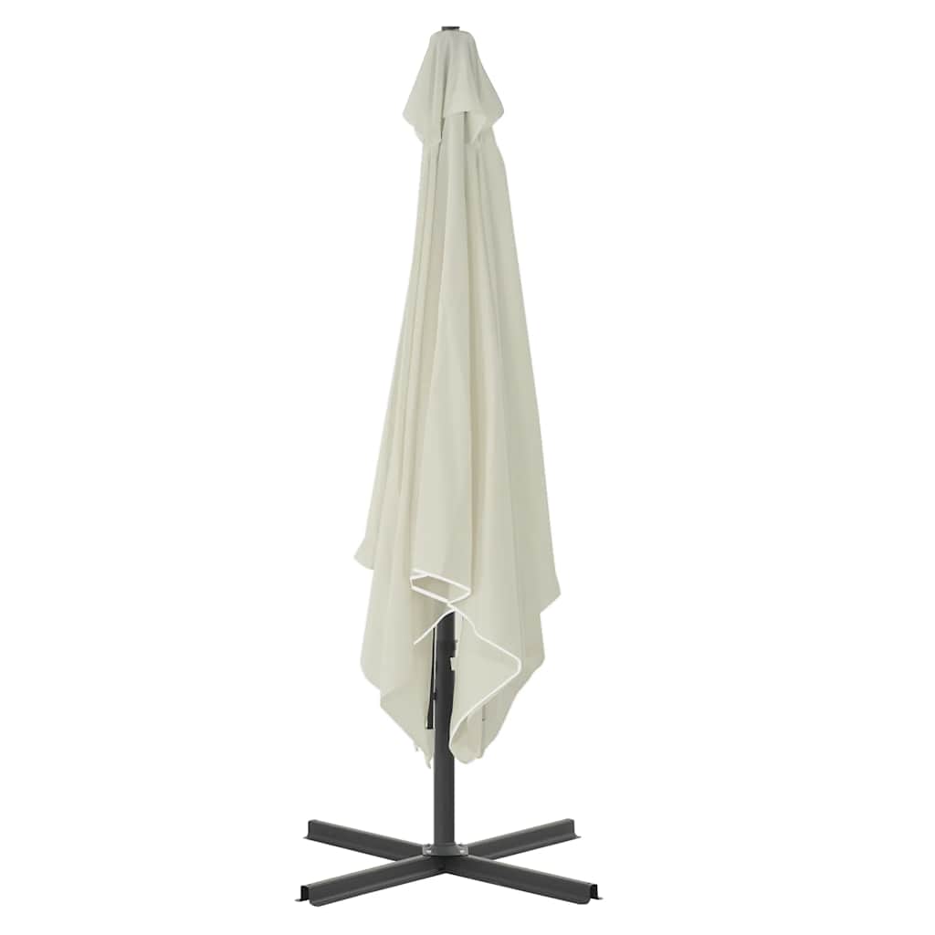 Sonnenschirm mit Stahl-Mast 250x250x230 cm Bordeauxrot