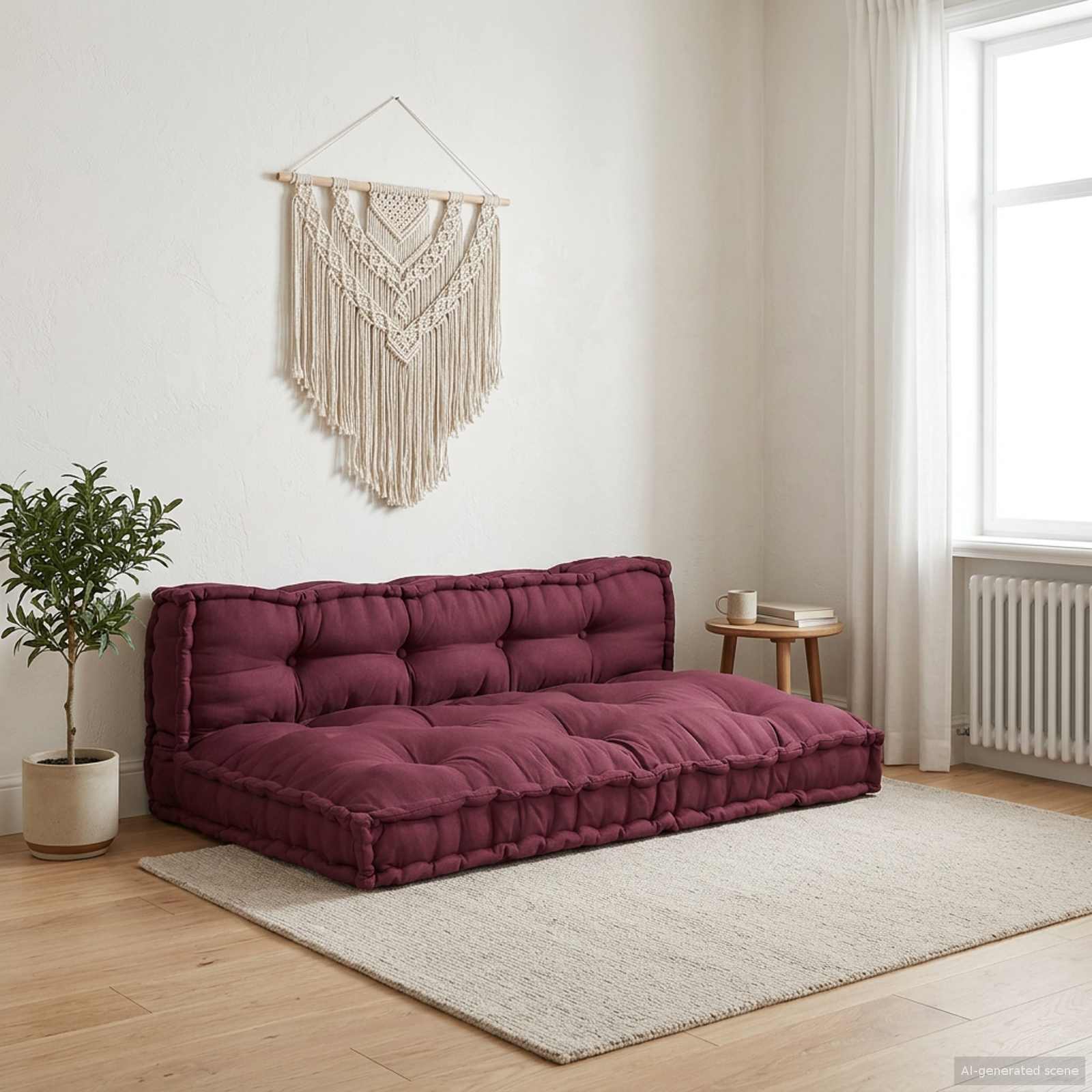Palettensofa-Auflage Mehrfarbig Stoff Patchwork