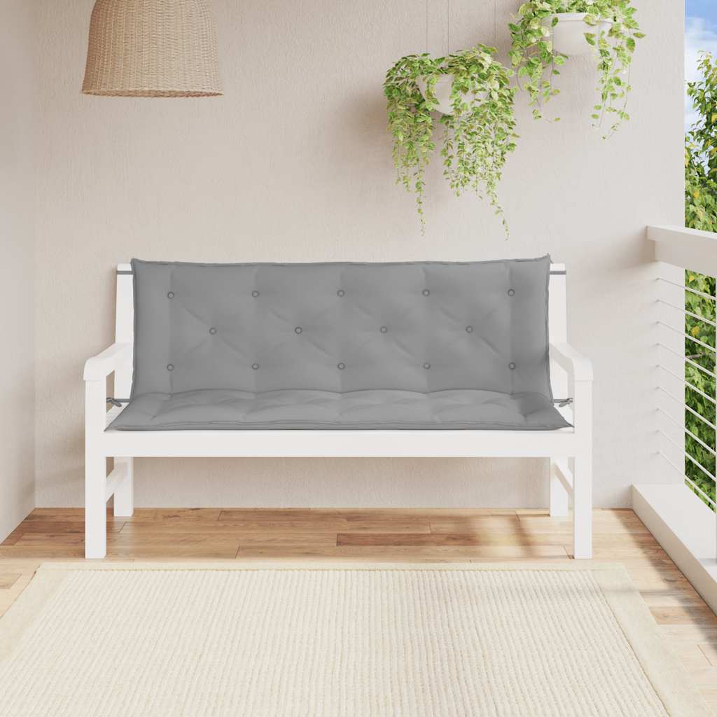 Gartenbank-Auflage Anthrazit 100x(50+50)x7 cm Oxford-Gewebe