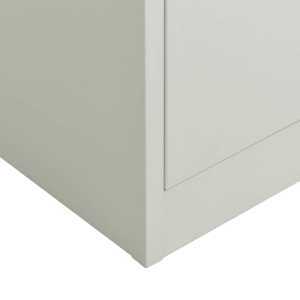 Schließfachschrank Weiß 90x40x180 cm Stahl
