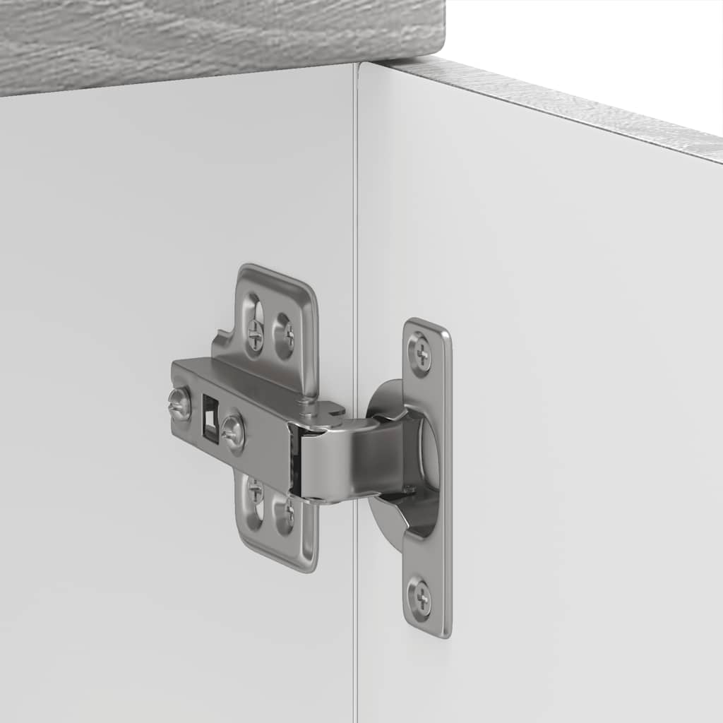 Herdumbauschränke 2 Stk. Kalmar Weiß Holzwerkstoff