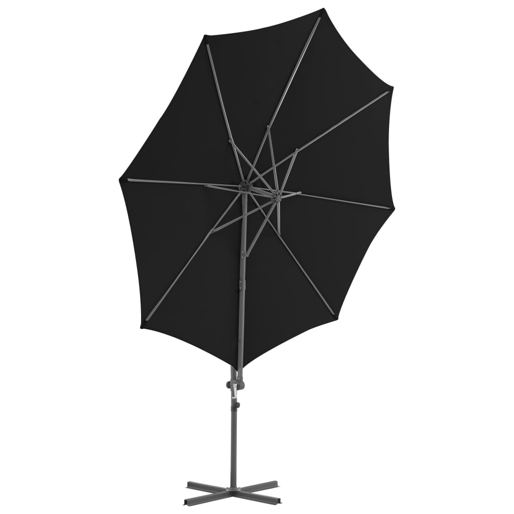 Ampelschirm mit Stahl-Mast 250x250 cm Bordeauxrot