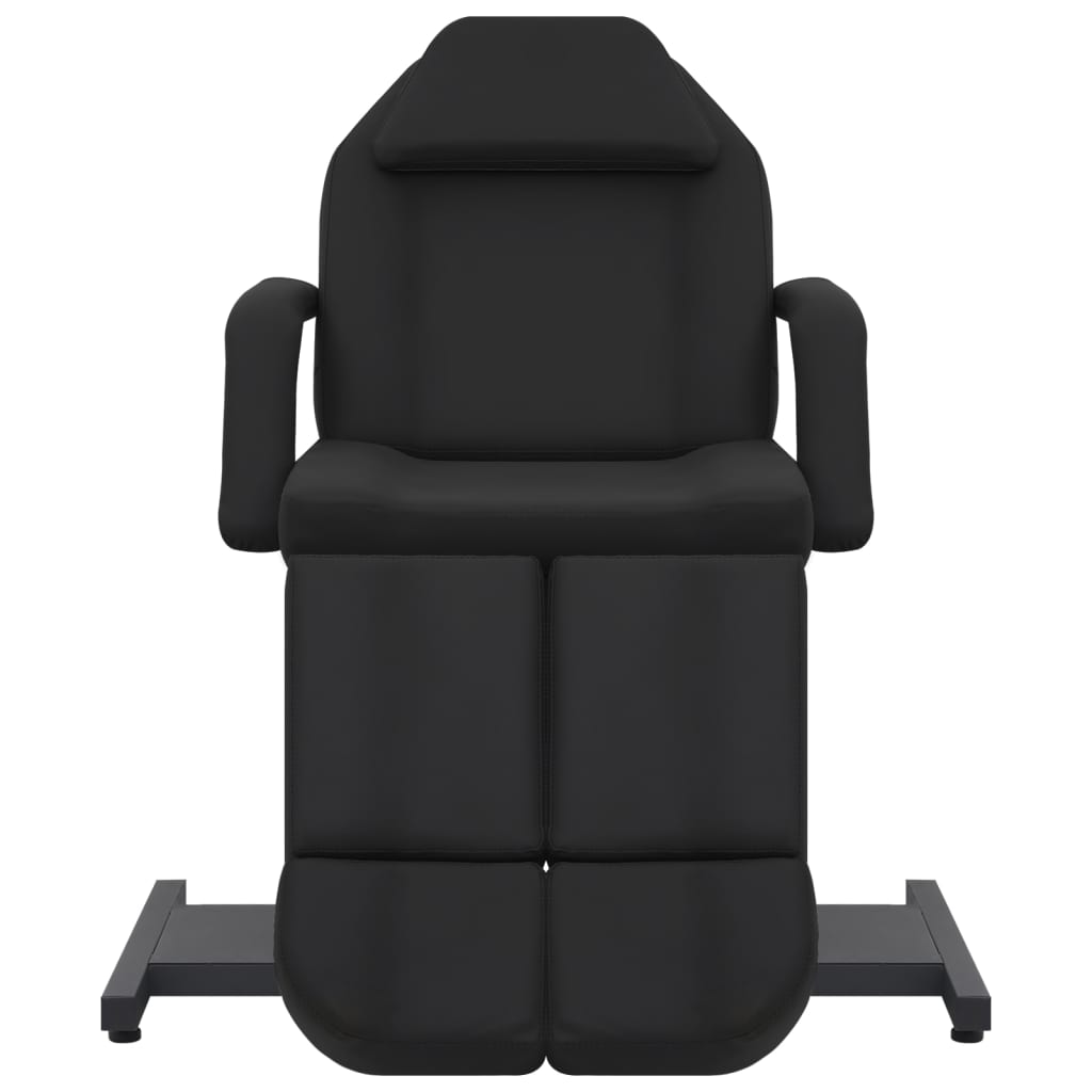 Kosmetikstuhl Kunstleder Schwarz 180x62x78 cm