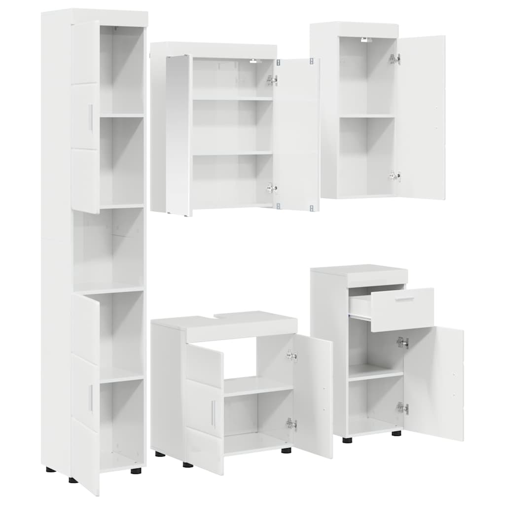 Badezimmermöbel-Set TULUM 2 pcs Weiß 60 x 34 x 63 cm