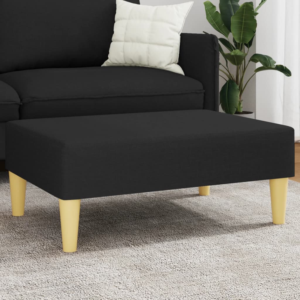 Fußhocker Hellgrau 77x55x31 cm Stoff